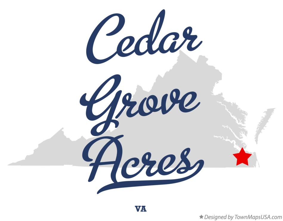 Map of Cedar Grove Acres Virginia VA