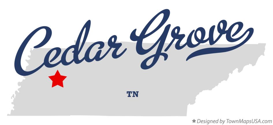 Map of Cedar Grove Tennessee TN