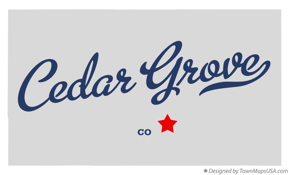 Map of Cedar Grove Colorado CO