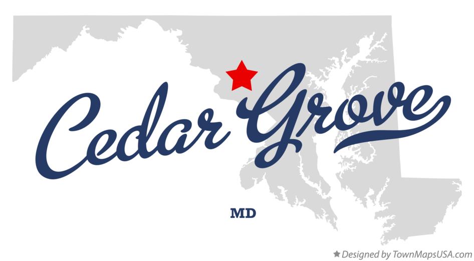 Map of Cedar Grove Maryland MD