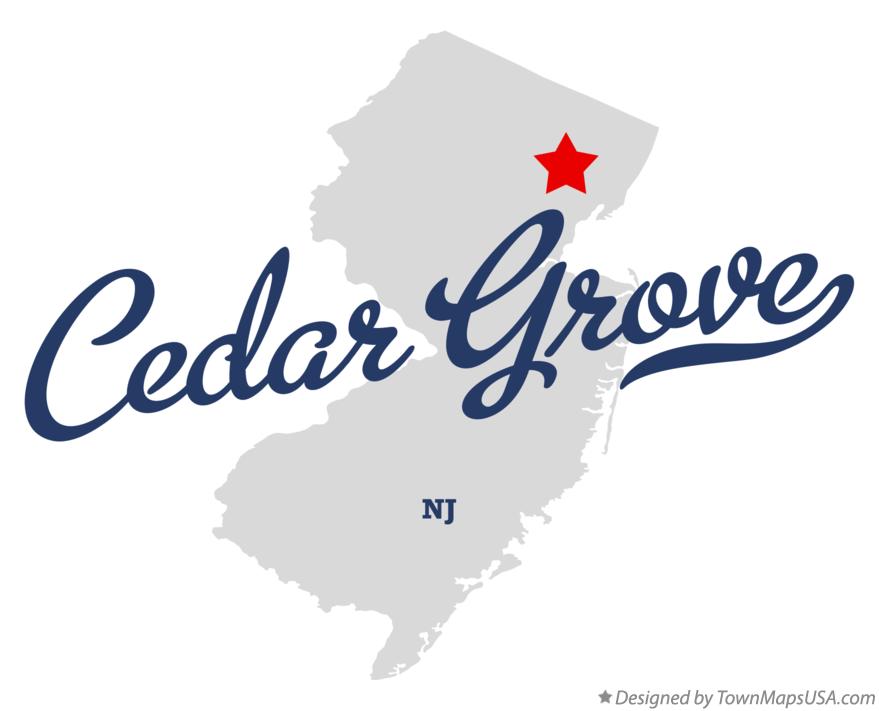 Map of Cedar Grove New Jersey NJ