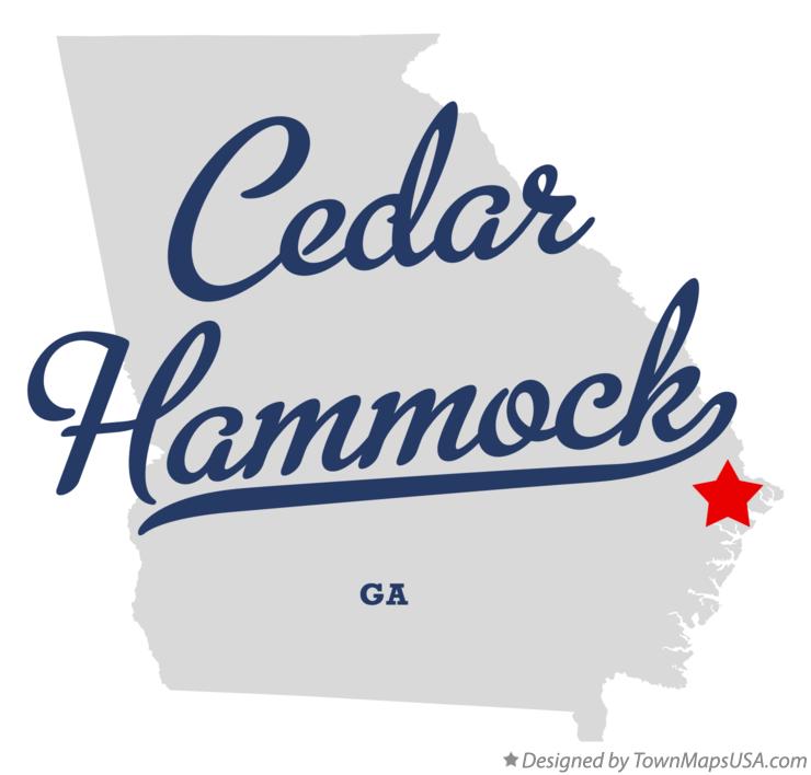 Map of Cedar Hammock Georgia GA