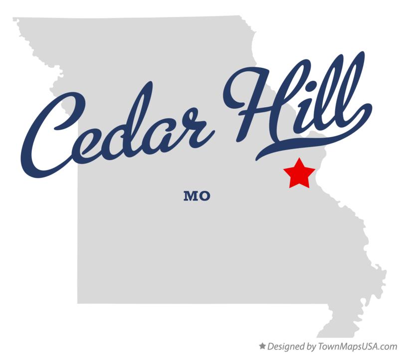 Map of Cedar Hill, MO, Missouri