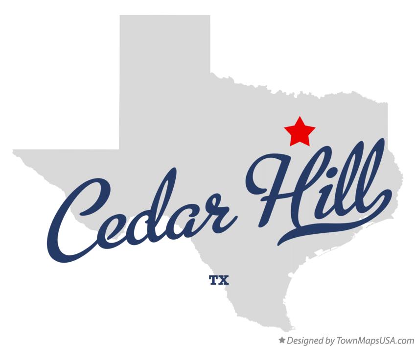 Map of Cedar Hill Texas TX