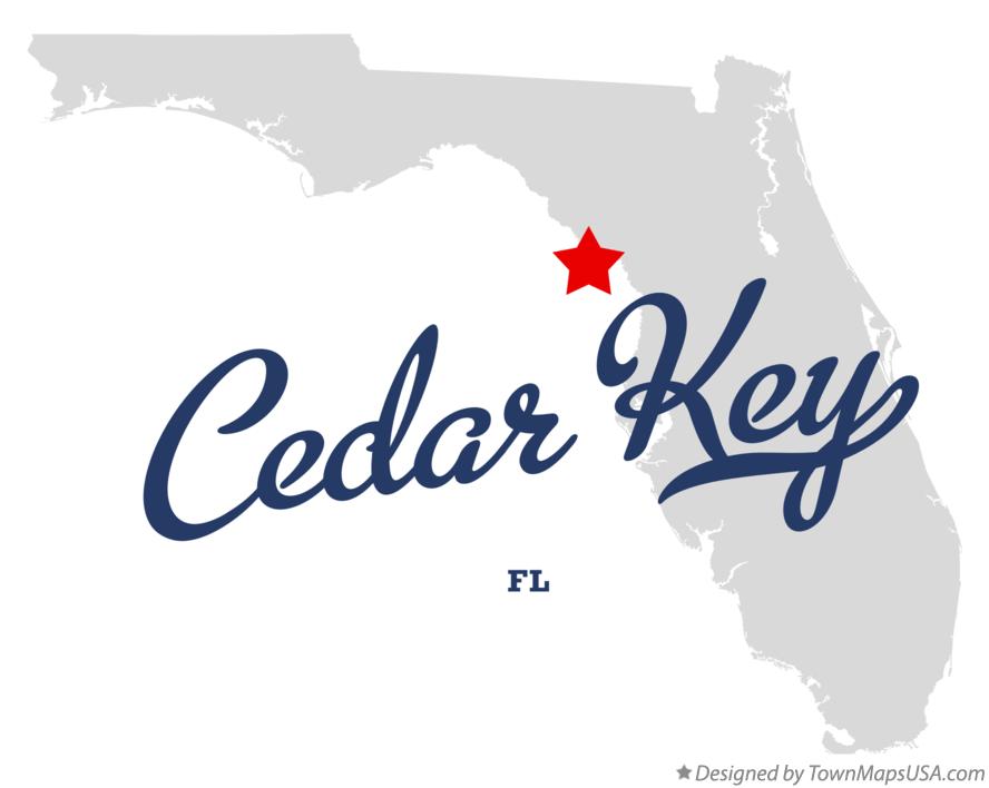 Map of Cedar Key Florida FL
