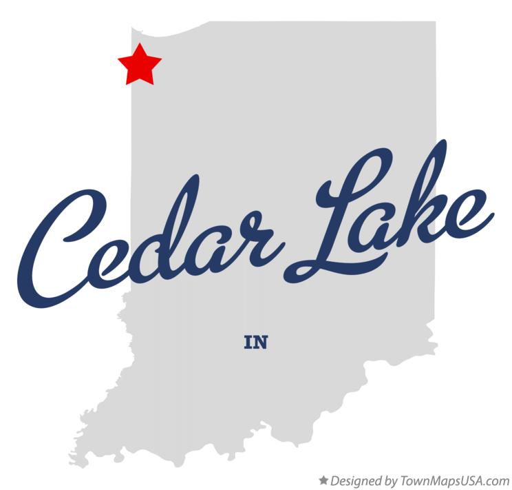 Map of Cedar Lake Indiana IN