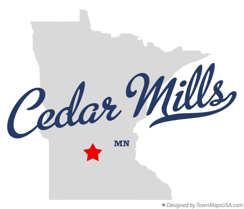 Map of Cedar Mills Minnesota MN