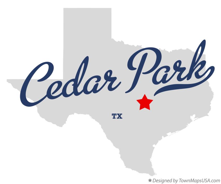 Map of Cedar Park Texas TX