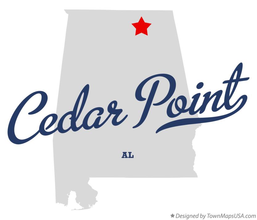 Map of Cedar Point Alabama AL