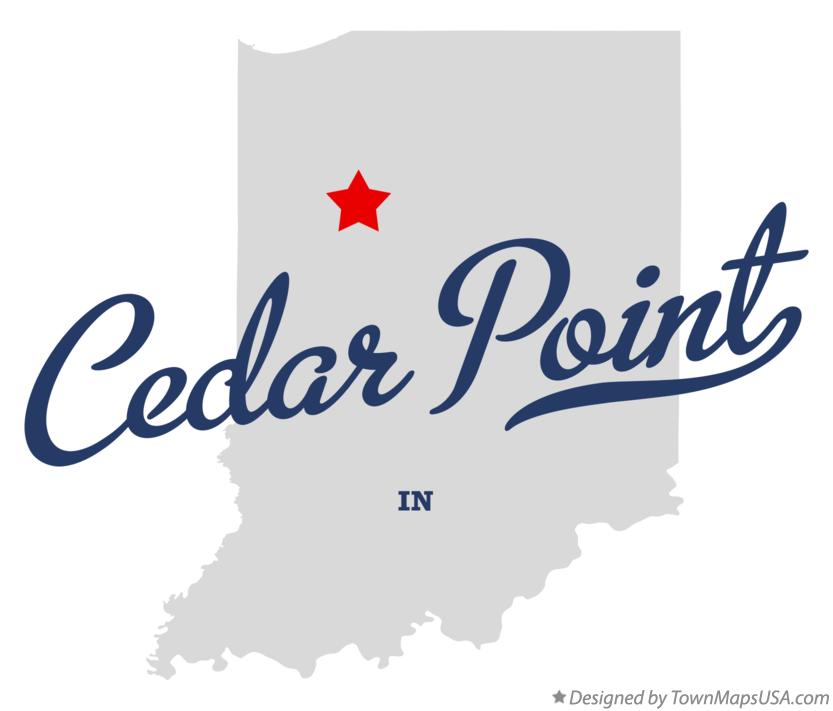 Map of Cedar Point Indiana IN