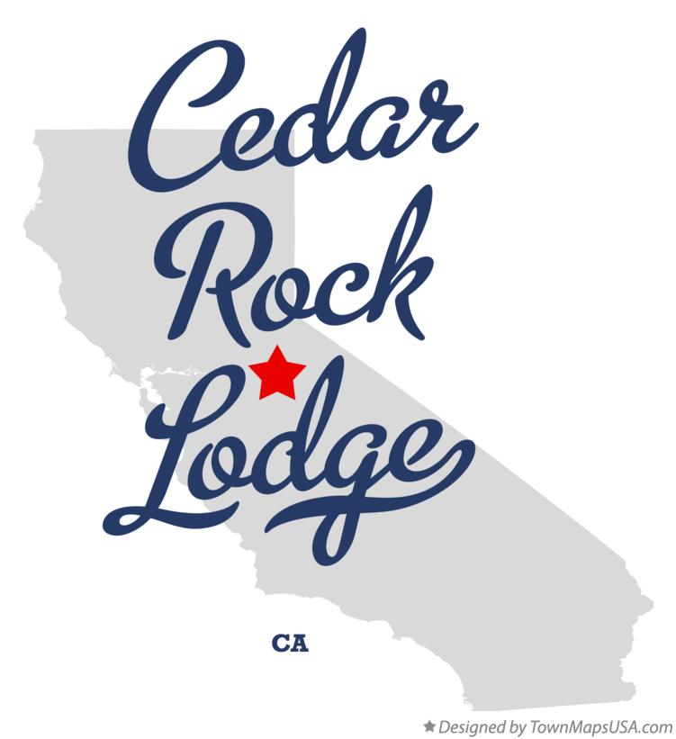 Map of Cedar Rock Lodge California CA