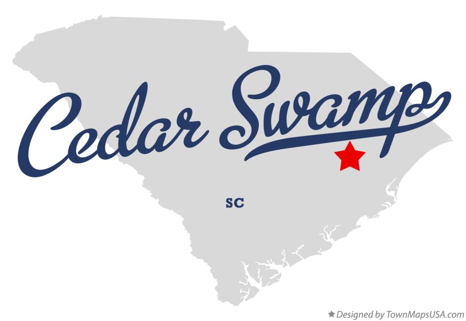 Map of Cedar Swamp South Carolina SC