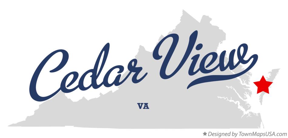 Map of Cedar View Virginia VA
