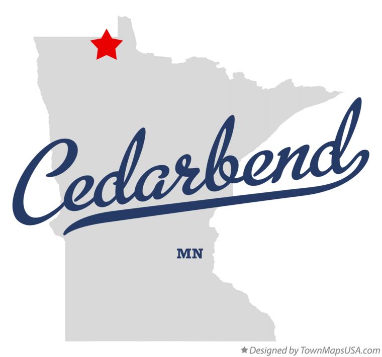 Map of Cedarbend Minnesota MN