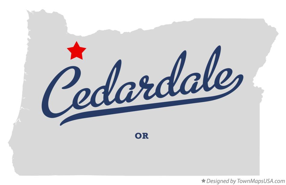 Map of Cedardale Oregon OR