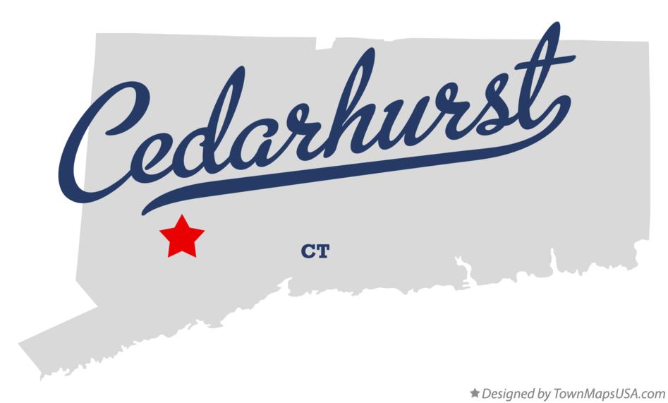 Map of Cedarhurst Connecticut CT