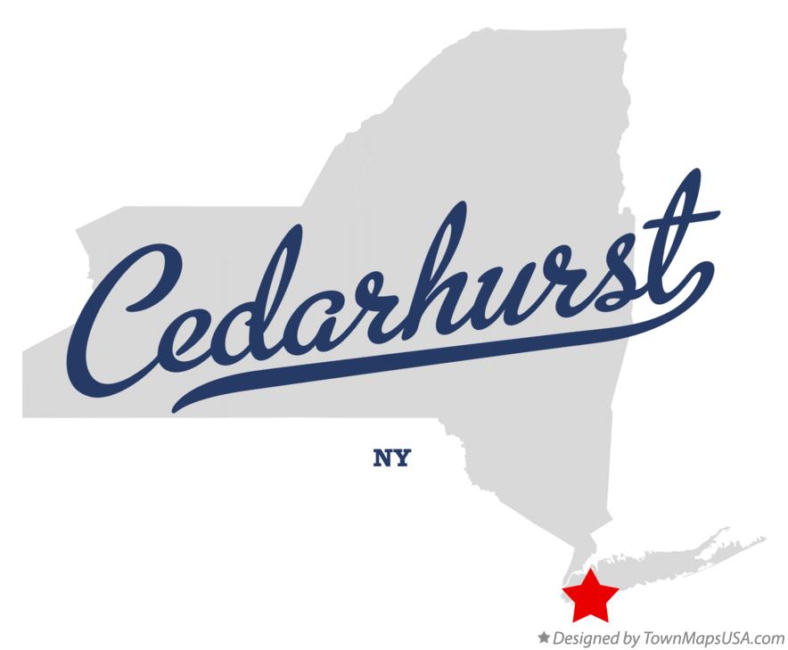 Map of Cedarhurst New York NY