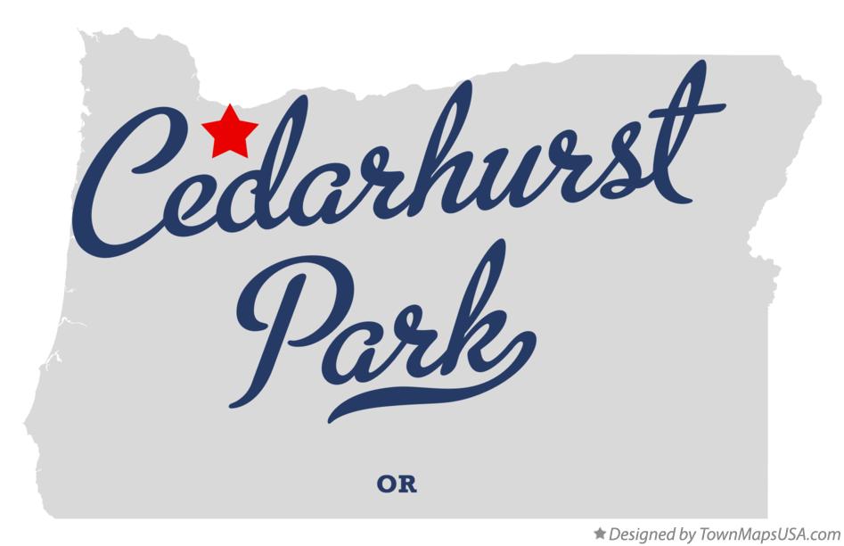 Map of Cedarhurst Park Oregon OR