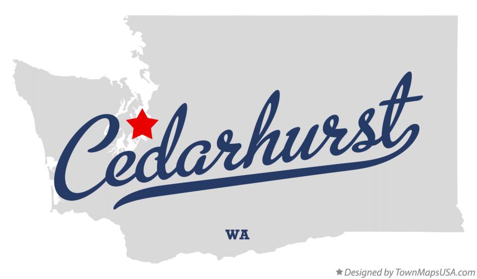 Map of Cedarhurst Washington WA