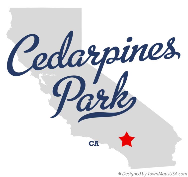 Map of Cedarpines Park California CA