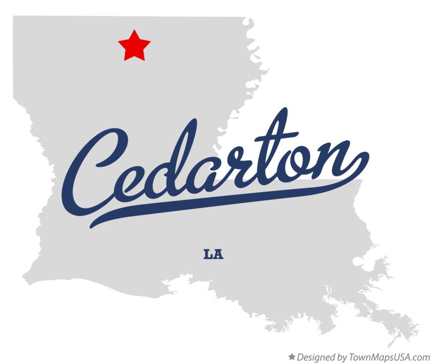 Map of Cedarton Louisiana LA