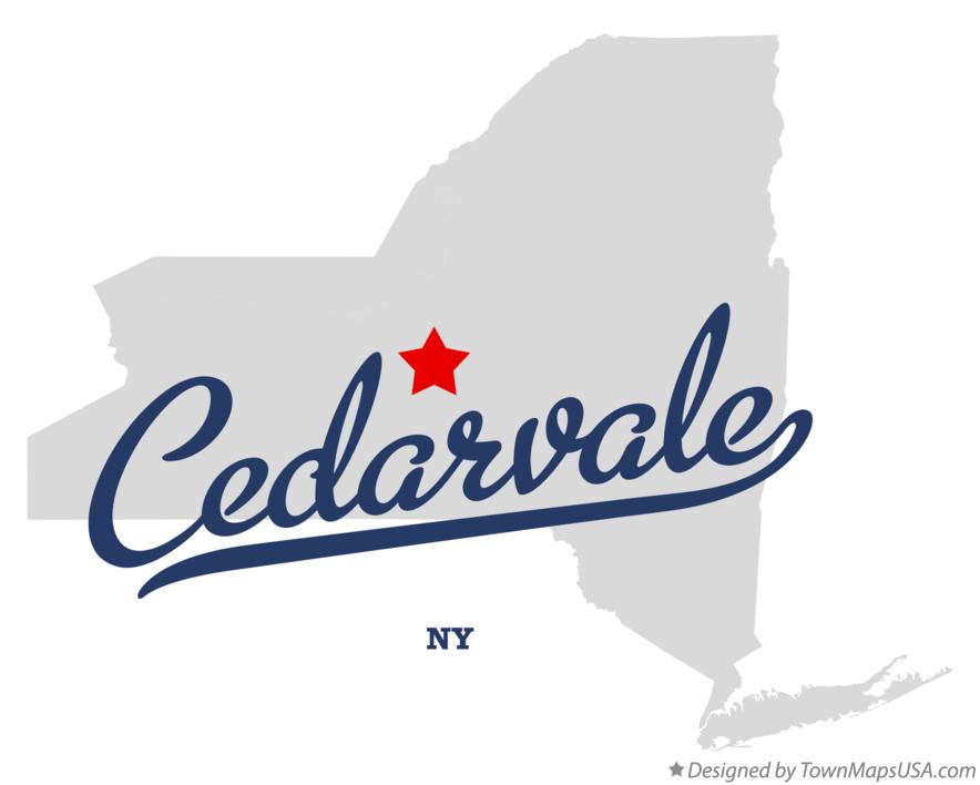 Map of Cedarvale New York NY