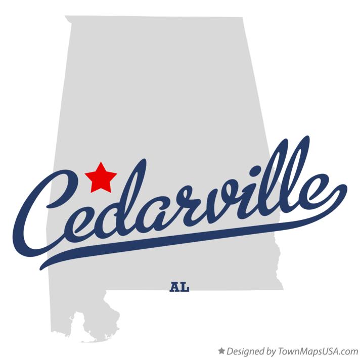Map of Cedarville Alabama AL