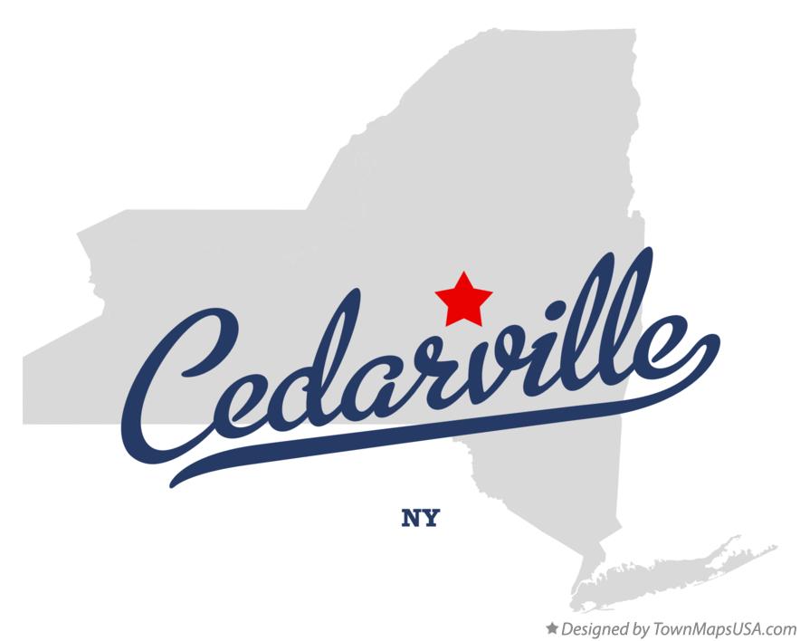 Map of Cedarville New York NY