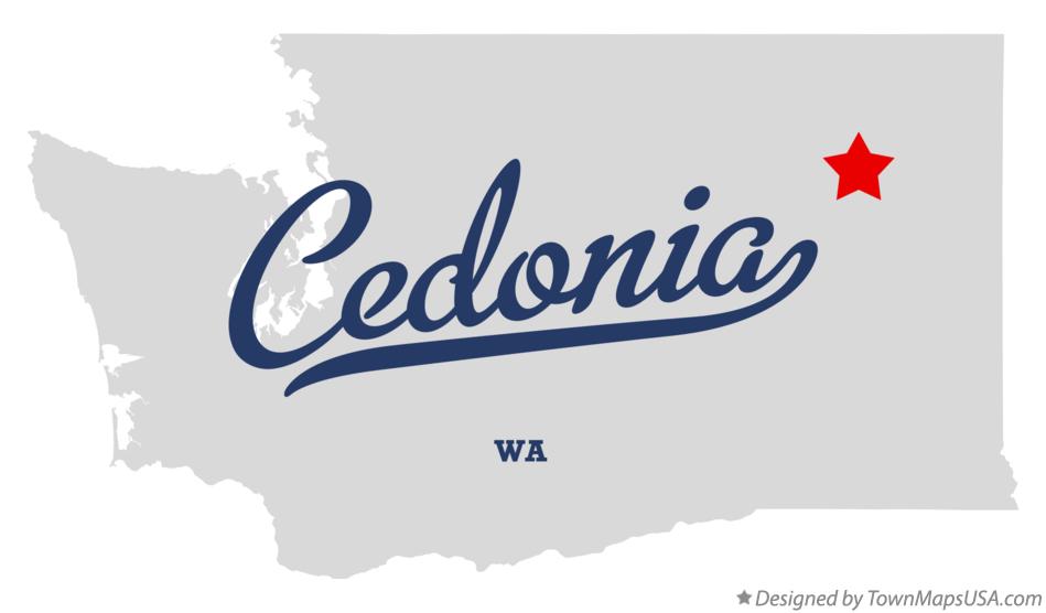 Map of Cedonia Washington WA