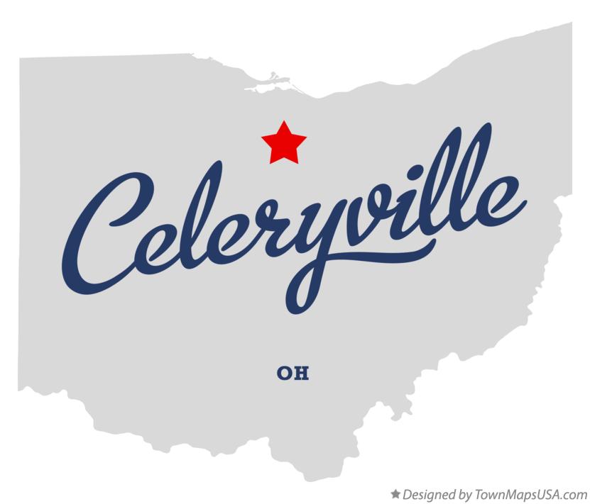 Map of Celeryville Ohio OH