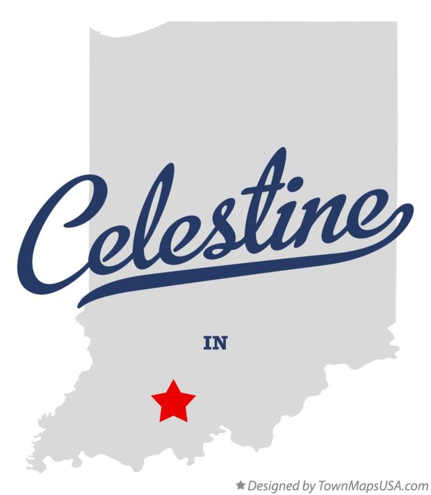 Map of Celestine Indiana IN