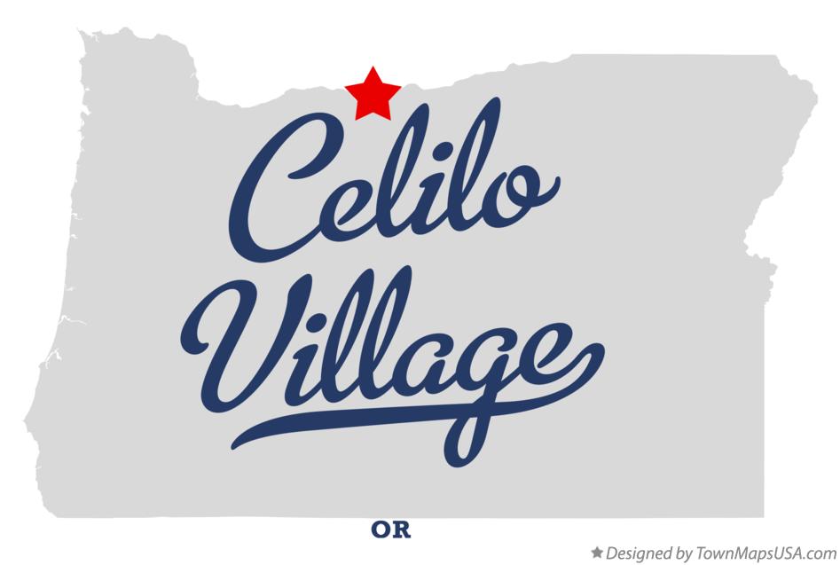 Map of Celilo Village Oregon OR
