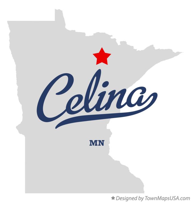Map of Celina Minnesota MN
