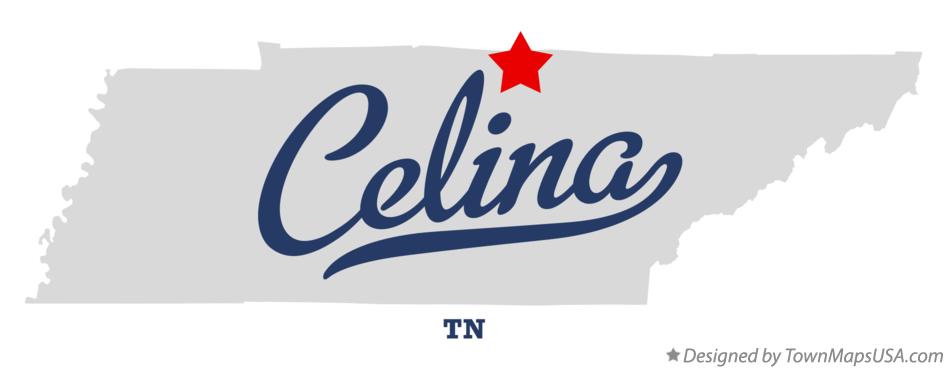 Map of Celina Tennessee TN
