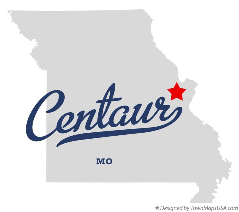 Map of Centaur Missouri MO