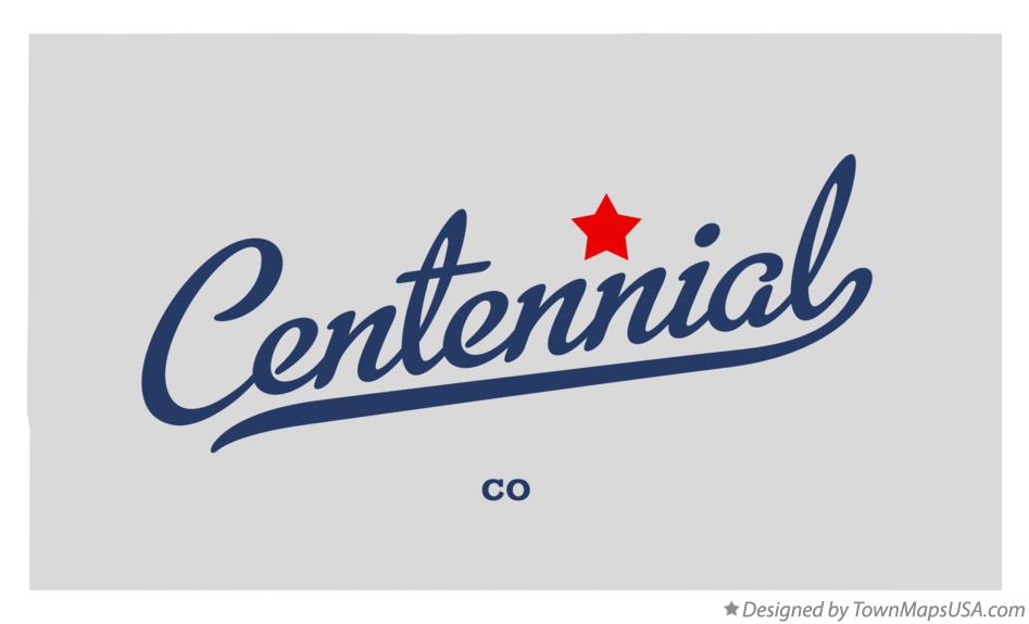 Map of Centennial Colorado CO