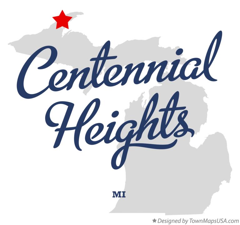 Map of Centennial Heights Michigan MI