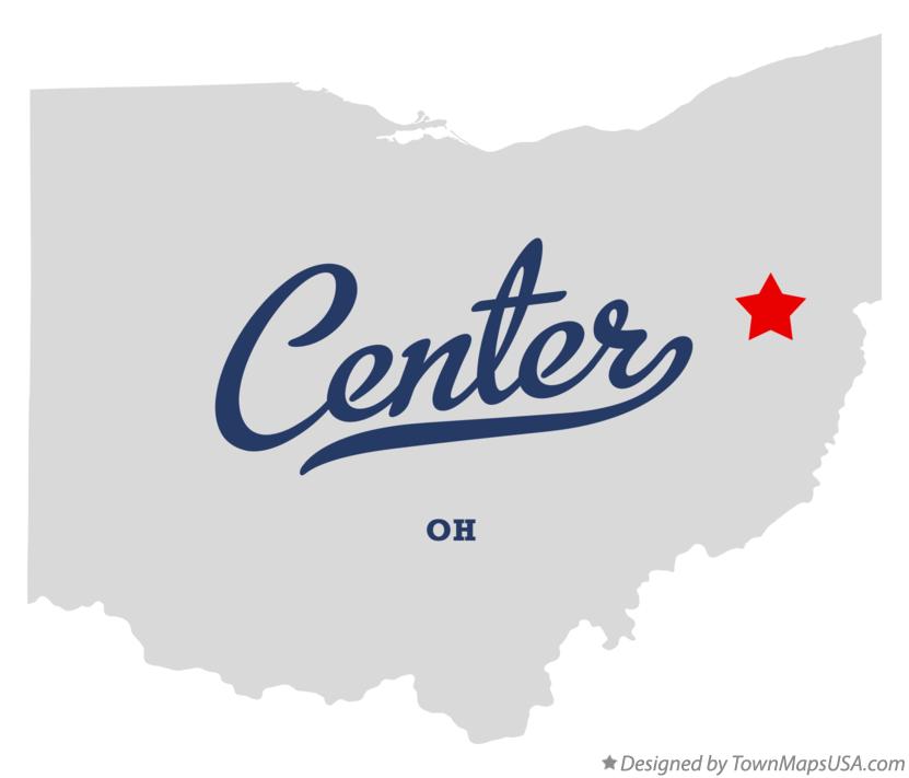 Map of Center Ohio OH