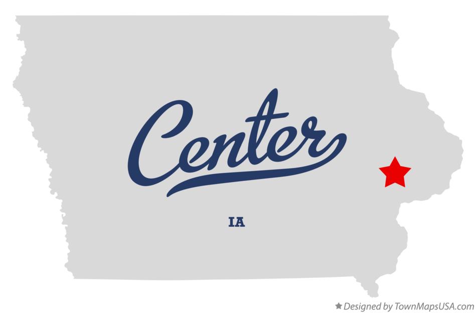 Map of Center Iowa IA