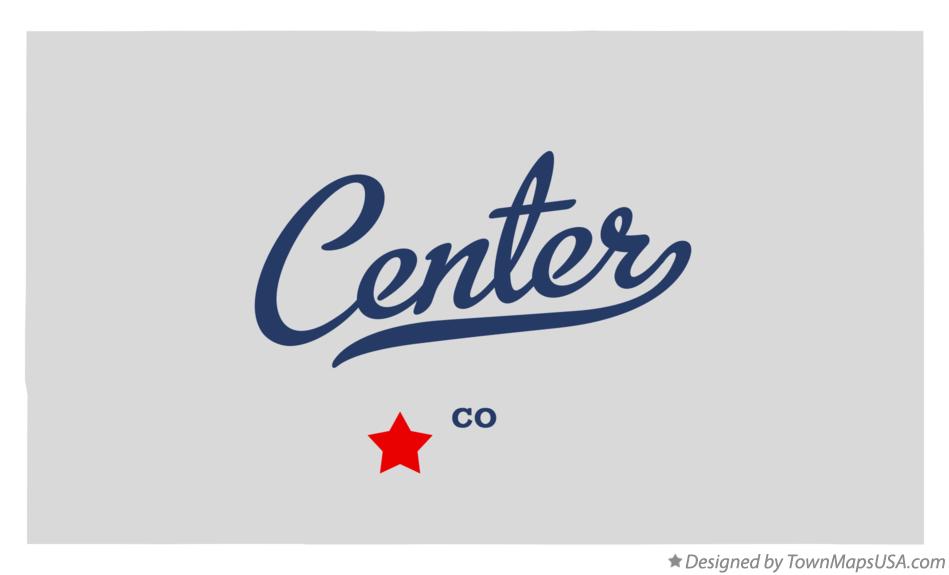 Map of Center Colorado CO