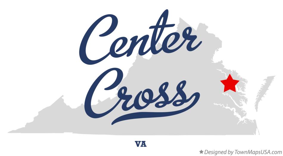 Map of Center Cross Virginia VA