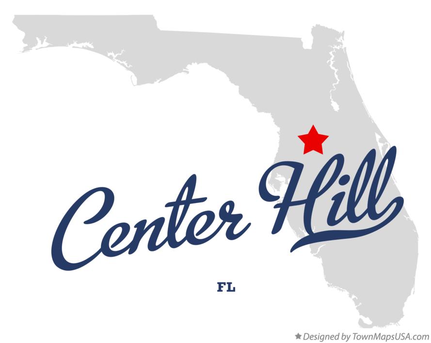 Map of Center Hill Florida FL