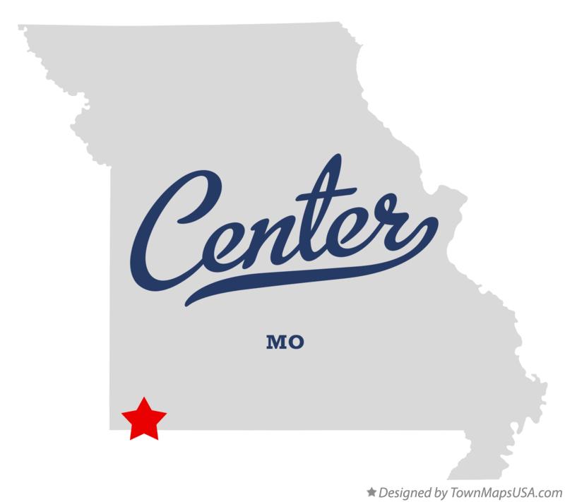 Map of Center Missouri MO