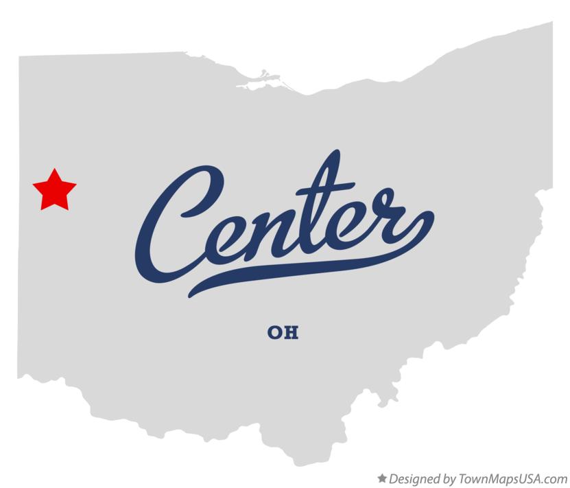 Map of Center Ohio OH