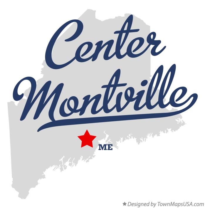 Map of Center Montville Maine ME