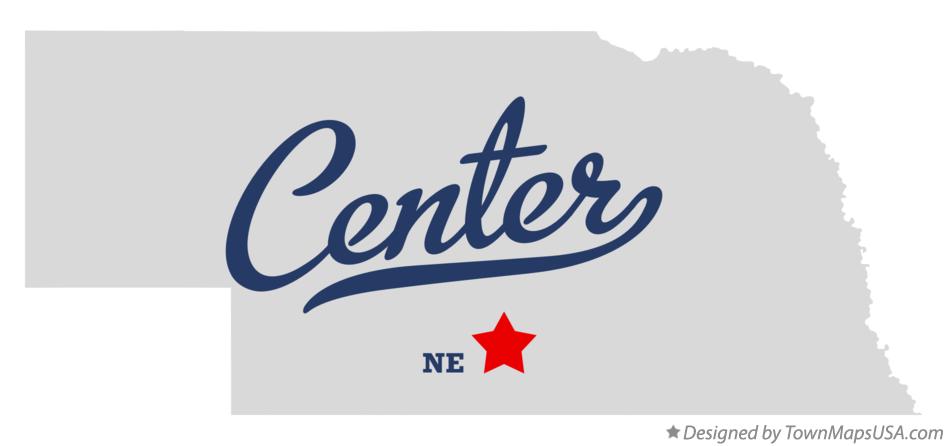 Map of Center Nebraska NE