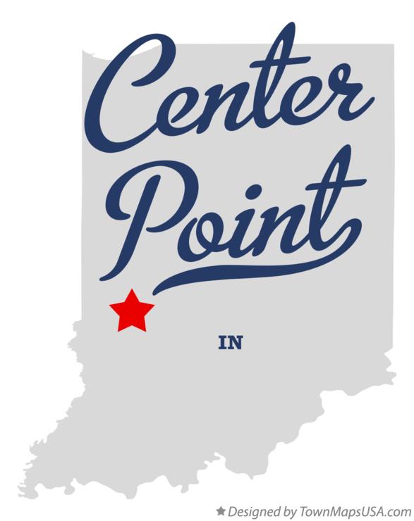 Map of Center Point Indiana IN