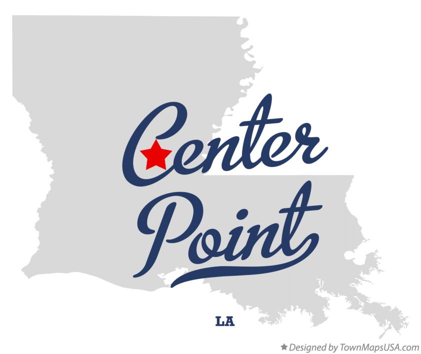 Map of Center Point Louisiana LA