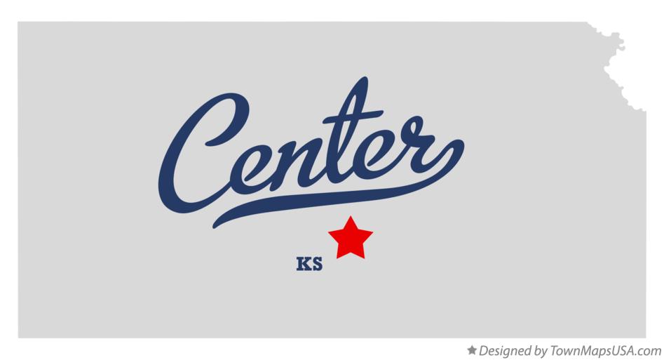 Map of Center Kansas KS