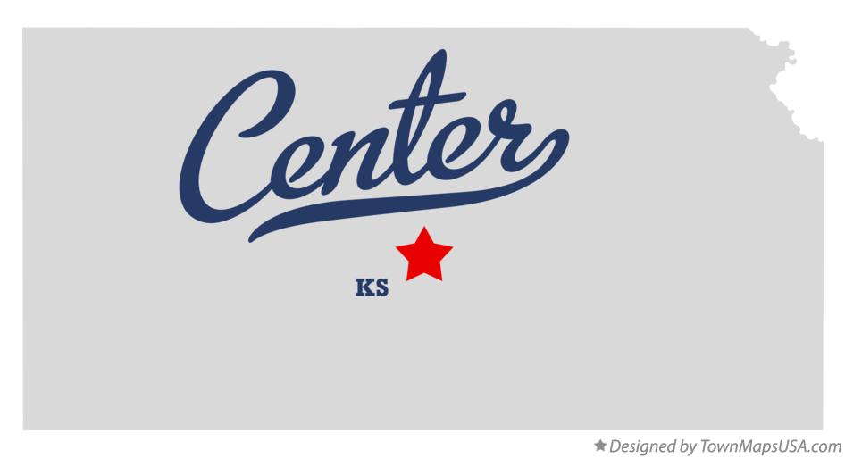 Map of Center Kansas KS